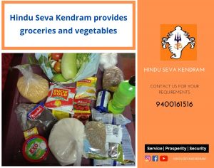 Hindu Seva Kendram provides groceries and vegetables
