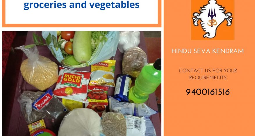 Hindu Seva Kendram provides groceries and vegetables