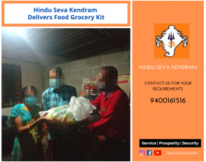 Hindu Seva Kendram Delivers Food Grocery Kit